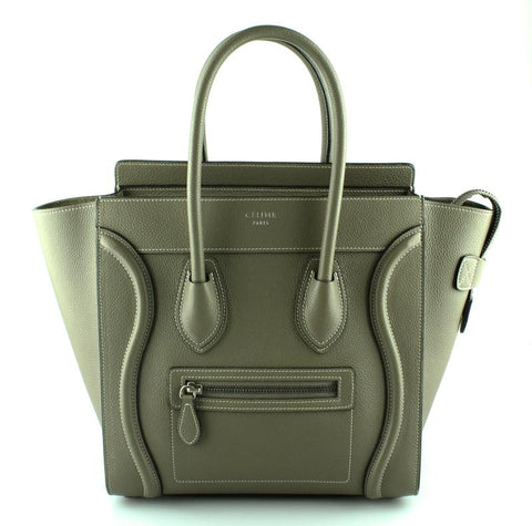 MICRO LUGGAGE HANDBAG IN DRUMMED CALFSKIN